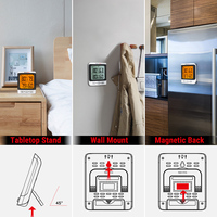 ThermoPro TP62B Thermomètre hygromètre sans fil intérieur/extérieur avec rétroéclairage et portée de 500 pieds