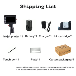 Nâng cấp di động cầm tay máy in phun nhãn máy in với 4.3 "Màn hình cảm ứng kích thước nhỏ đa dòng điều chỉnh hàng loạt mã hóa máy - Product Image 3