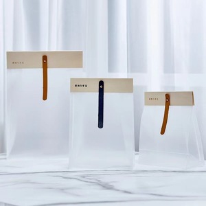 Sacchetti di Carta Trasparenti per Regali, Snack, Caramelle, Biscotti, con Nastro in Pelle Riutilizzabile, Sacchetti di Carta per Pane - Product Image 2