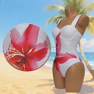 S724 New Design Modest Swimwear One Piece Women Swimsuit with Cover up <strong>Dress</strong> - Product Image 4