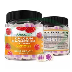 Ausreson Calcio Magnesio Zinc Vitamina D3 B12 Vitamina K2 Relleno Gominolas Suplemento dietético Calcio Magnesio Relleno Gomitas - Product Image 3