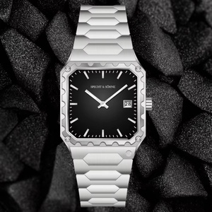 New Arrivals Square 222 Quartz <b>Watch</b> for Men 35MM Ultrathin Stainless Steel <b>Watches</b> Blue Sapphire Crystal 50M Waterproof - Product Image 5
