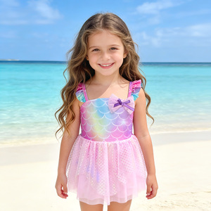 <span class=keywords><strong>Maillot</strong></span> <span class=keywords><strong>de</strong></span> <span class=keywords><strong>bain</strong></span> une <span class=keywords><strong>pièce</strong></span> pour fille, imprimé sirène, avec écailles <span class=keywords><strong>de</strong></span> poisson scintillantes, nouvelle collection 2026 - Product Image 2