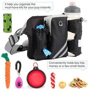Sac multifonctionnel portable et durable pour <span class=keywords><strong>les</strong></span> fesses des chiens Sac de taille pour animaux de compagnie avec ceinture réglable - Product Image 3