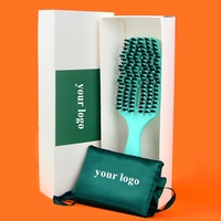Nouvelle couleur bouclés démêler plié humide sec cheveux peigne séchage rapide style brosse à cheveux Salon incurvé évent démêlant brosse à cheveux