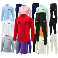 Seragam Klub Sepak Bola Tracksuit Bernapas Cepat Kering 100% Poliester Pria Dewasa Grosir
