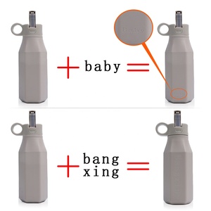 Ensemble de biberons de voyage en silicone pour bébé, sans BPA, écologiques, bouteille d'eau de sport en silicone, gourdes en silicone pour enfants pour l'école - Product Image 4