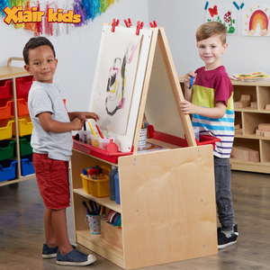 Caballete de arte Montessori <span class=keywords><strong>para</strong></span> guardería y preescolar, de varios tamaños, trípode <span class=keywords><strong>para</strong></span> manualidades, caballete de pintura <span class=keywords><strong>para</strong></span> guardería, mini caballete. - Product Image 3