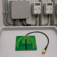 Antenne LoRa OEM personnalisée 470-510 MHz, PCB FR4 pour assemblage de câble à connecteur mâle, module sans fil pour comptage intelligent - Gain 5 dBi, VSWR <2.0