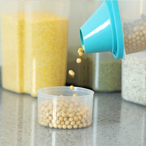 Grain Storage <b>Container</b> Rectangle <b>Plastic</b> Airtight Clip On <b>Lid</b> Nordic Style Food Dry Goods Kitchen Use - Product Image 4