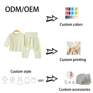 Conjunto de <span class=keywords><strong>Pijama</strong></span> Casual de 2 Piezas para Bebé, Modal Lenzing, Ropa de Dormir para Niños, Pantalones Elásticos de Cintura Alta con Spandex, Camiseta de Manga Larga, 3-<span class=keywords><strong>36</strong></span> <span class=keywords><strong>Meses</strong></span>, Suave para Todas las Temporadas - Product Image 3