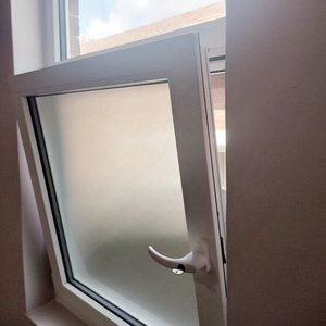 Mỹ phong cách nghiêng vào trong mở Trắng <span class=keywords><strong>uPVC</strong></span> cửa sổ tùy chỉnh lớn xem Vinyl đôi kính cửa sổ nghiêng và biến cửa sổ PVC - Product Image 5