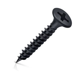 Vis à cloison sèche de qualité taïwanaise pour <span class=keywords><strong>bois</strong></span>, vis noires, fabricant Tornillo De Madera - Product Image 1