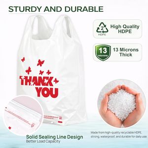 Black Trash Bags with Handles, Super Thick Plastic Rubbish Bags Suitable for Office, Picnic, Kitchen and Bulk Use - Product Image 3