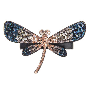 Clip de mot simple à la mode coréenne avec frange en diamant, pince à <span class=keywords><strong>cheveux</strong></span> <span class=keywords><strong>libellule</strong></span> tempérament adulte, épingle à <span class=keywords><strong>cheveux</strong></span> en bec de canard, HX-135 - Product Image 5