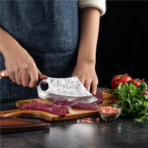 سعر تنافسي نوعية جيدة الفولاذ المقاوم للصدأ شفرة حادة سكين منحنية صغيرة مع أغلفة جلدية للحوم الفاكهة والخضراوات - Product Image 3