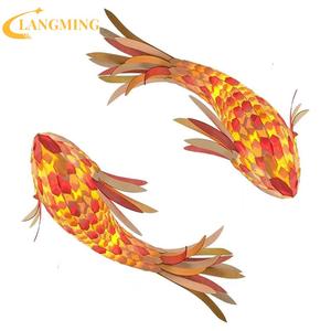 호텔 및 빌라 로비 프로젝트 호텔 샹들리에의 가벼운 실내 장식을위한 대형 맞춤형 물고기 샹들리에 - Product Image 2