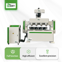 Routeur CNC 4 axes ANBEN 1325 pour bois, commande DSP/Syntec/RichAuto, moteur pas à pas/servo, broche 6.0KW, précision 0.02mm, pour bois et mousse
