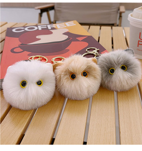 Super carino nuovo peluche testa di gatto portachiavi carino animale <span class=keywords><strong>auto</strong></span> portachiavi ciondolo bambola giocattoli possono essere dati alle fidanzate come piccoli regali - Product Image 5