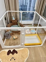 Nouvelle Tente-Clôture Mobile Multifonctionnelle pour Animaux de Compagnie d'Intérieur, Motif Uni, Cage à Chien DIY avec Fermeture à Boutons en Acier Inoxydable pour Usage Domestique