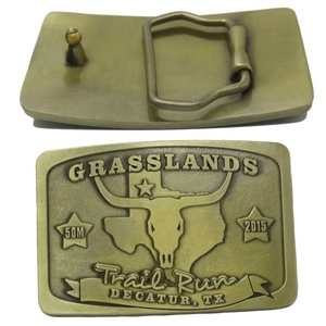 Hebilla de Cinturón Personalizada de Metal Plateado para Medalla de Maratón, Recuerdo y Premio Antiguo Personalizado - Product Image 2