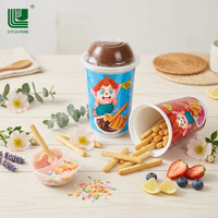 Collations professionnelles chinoises avec revêtement de chocolat, pièces, cuillères à énergie, crème aux fraises, Biscuits revêtues de lait, produit pour enfants
