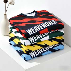 定制个性化标签男士球衣 Hot Rise <span class=keywords><strong>Hua</strong></span> 全印花男士 T 恤速干透气运动服 - Product Image 6