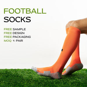 BiLu Factory Direct Ship Striped Sport <b>Socks</b> High Bottom Anti-Slip Grip Football & Soccer <b>Socks</b> 3D Logo Body Knitted - Product Image 1