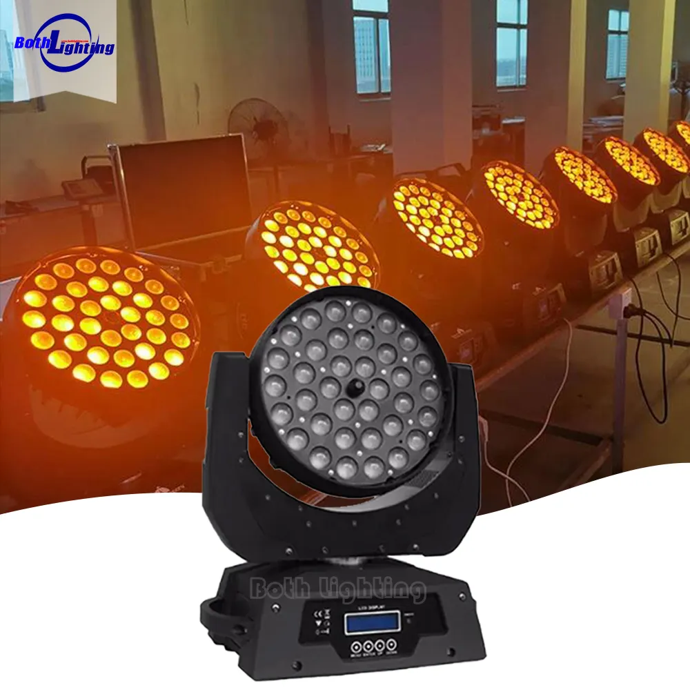 36X10W RGBW 4IN1 Zoom Washer Mover LED Moving Head Light Sharpy Stage Light Equipment