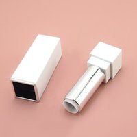 Vente en gros baume à lèvres carré tube en plastique tubes de rouge à lèvres conteneurs d'emballage cosmétique