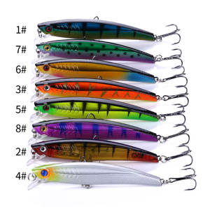 9.3CM 10.4G vente en gros leurres de <span class=keywords><strong>pêche</strong></span> en plastique dur vairon appât dur coulée d'eau douce <span class=keywords><strong>pêche</strong></span> à la traîne gabarit attirail 3D yeux de poisson - Product Image 6