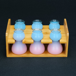 Ensemble de verres à cocktail avec Logo personnalisé, verres à whisky, abricot, verre de mélange, jus de boisson, avec support en bois, 1 pc - Product Image 3