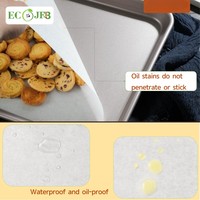 Feuilles de papier sulfurisé blanc personnalisées, prédécoupées, antiadhésives et résistantes à la graisse pour boulangerie, marque éco-responsable, vente au détail, marque privée