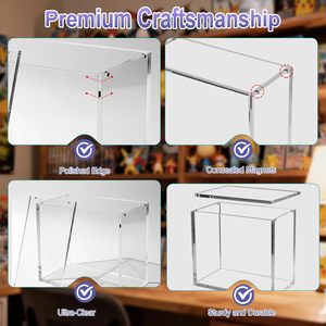 Modern Blocking Dust-Proof for PKMN Booster Box <b>Display</b> Case with Clear Acrylic Protector Stackable & Lightweight - Product Image 3
