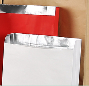 Thân Thiện Với Môi Dùng Một Lần Aluminized Gấp Kraft Túi Giấy Giữ Ấm Takeaway Bao Bì Cho Gà Chiên Bánh Pizza Sushi - Product Image 6