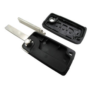 Haute qualité bon <span class=keywords><strong>prix</strong></span> p-eugeot 3 boutons (coffre) 407 coque de clé à rabat pas de place de <span class=keywords><strong>batterie</strong></span> avec lame HU83 (lame avec rainure) - Product Image 3