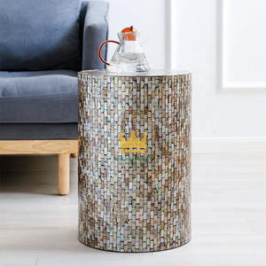 Mesa de Centro Multifuncional de Estilo Moderno Hecha a Mano en Vietnam con Incrustaciones de Nácar y Hueso, Taburete de Noche, Decoración de Lujo para Sala de Estar - Product Image 4