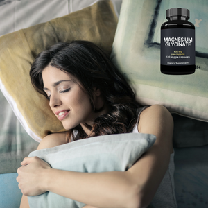 OEM/ODM Suplemento de glicinato de magnesio 120 Cápsulas veganas Apoya el sistema nervioso Mejora la calidad del sueño - Product Image 4