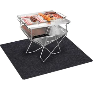 Tappetino per barbecue personalizzato tappetini da esterno ignifughi di alta qualità per sotto la griglia