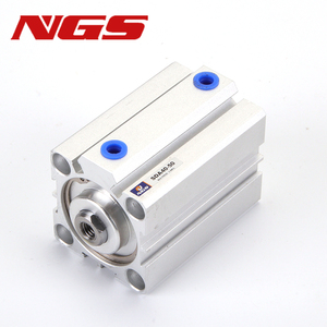 <span class=keywords><strong>Cylindre</strong></span> <span class=keywords><strong>pneumatique</strong></span> compact à <span class=keywords><strong>double</strong></span> effet en aluminium SDA, course de 100 mm, SDA12/16/20/25/32/40/50/63/80-5/30/50X15X20X25B - Product Image 1