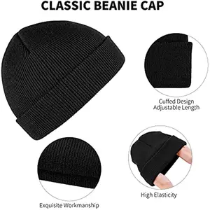 Knitting Solid Color Unisex Beanie Keep Warm Fashion New Hip Hop Winter Hat Skullies Soft Knit Skull Beanies With Custom Logo