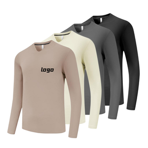 เสื้อยืด80% ผู้ชายผ้าโพลีเอสเตอร์แห้งเร็วยืดหยุ่นสำหรับใส่ไปยิมเสื้อสำหรับวิ่งกลางแจ้ง - Product Image 2