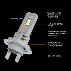 Venta de fábrica H11 H7, Bombilla Led para coche, diseño todo en uno sin ventilador, faro Led blanco frío de 6500K para BMW <span class=keywords><strong>Volkswagen</strong></span> - Product Image 4