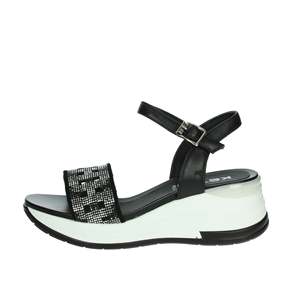 Sandalias de Plataforma con Cuña para Mujer, Modelo K 11092, Color Negro, Zapatos de Verano - Product Image 1