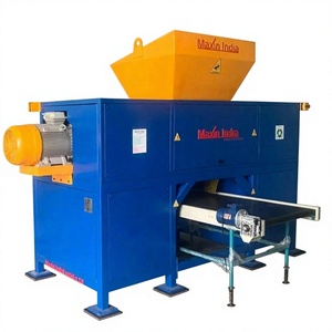 Broyeur industriel en PRV à double arbre semi-automatique 415 volts pour le recyclage industriel - Product Image 1