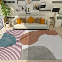 Tapis faits à la machine modernes personnalisés de haute qualité livraison directe motif géométrique imprimé en 3D grands tapis pour la maison salon