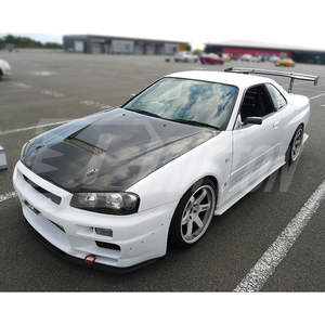 Extensión de Faldón Lateral de Fibra de Carbono Estilo HSM para Nissan R34 GTR 1998-2002 - Product Image 2