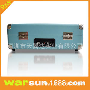 Tourne-disque alimenté par USB avec sortie RCA, étui en cuir Skywin, lecteur de disques vinyles - Product Image 2