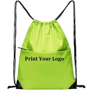 Mochila OEM grande con cierre de cremallera, logotipo personalizado, material de poliéster, para camping, escalada, gimnasio, viajes, baloncesto, con cuerda y letras. - Product Image 1