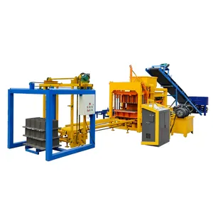 QT4-15 Fully Automatic Concrete Brick Making Machine For Block Making CE Certification